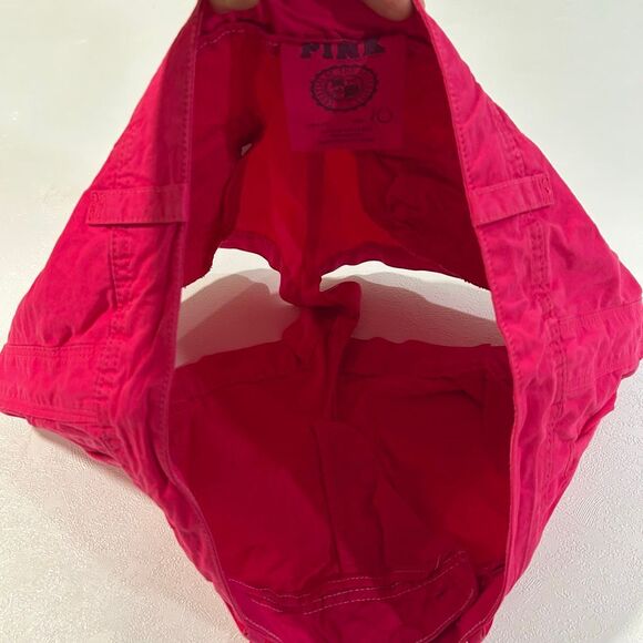 Vintage Y2K PINK Victoria’s Secret Hot Pink Cotton Drawstring Shorts | Size 10 - Picture 5 of 8